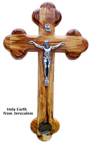 Crucifixul celor 14 opriri cu pamant din Tara Sfanta